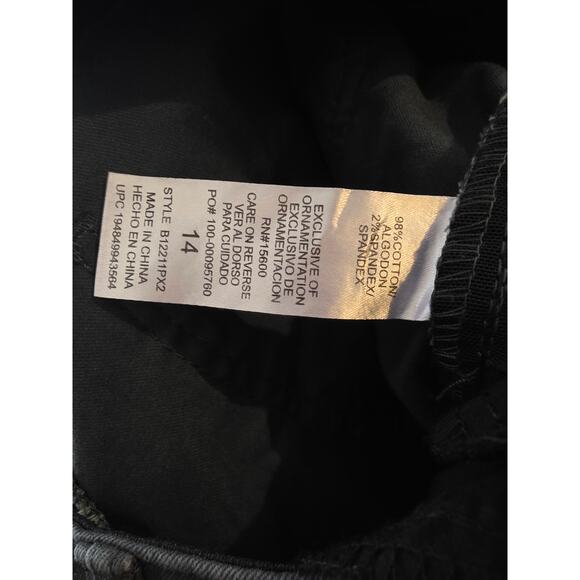 Democracy "Ab Solution" Jeans 14 Womens Plus Size Dark Gray Mid Rise Straight - Picture 6 of 6